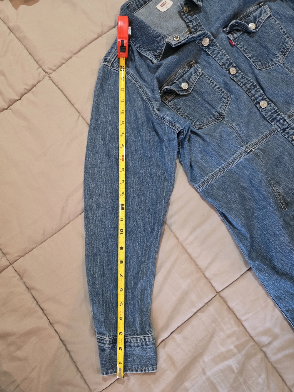 Vintage Levi's Denim Shirt Dress Size XL - Picture 5 of 12
